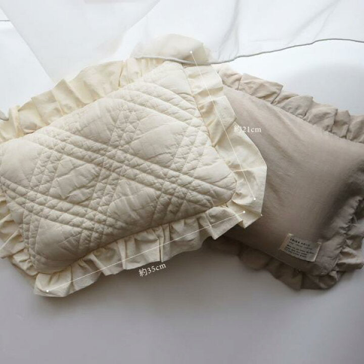 法式褶邊舒適枕(枕套可拆式) French frill pillow